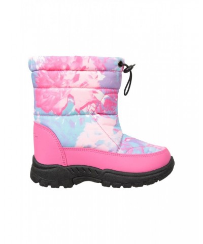 Caribou Toddler Adaptive Printed Snow Boots Bright Pink $14.19 Ski