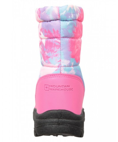 Caribou Toddler Adaptive Printed Snow Boots Bright Pink $14.19 Ski