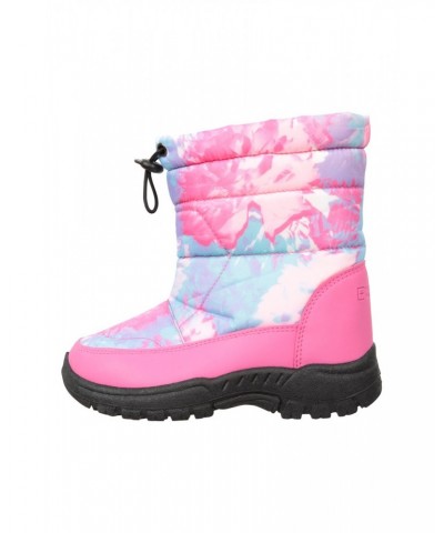 Caribou Toddler Adaptive Printed Snow Boots Bright Pink $14.19 Ski