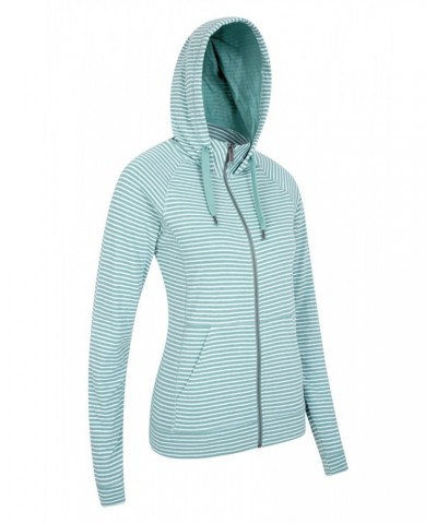 Woolamai Womens Full-Zip Hoodie Green $29.67 Tops