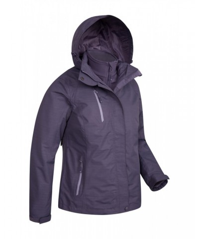 Bracken Melange Womens 3 in 1 Jacket Dark Grey $50.99 Jackets