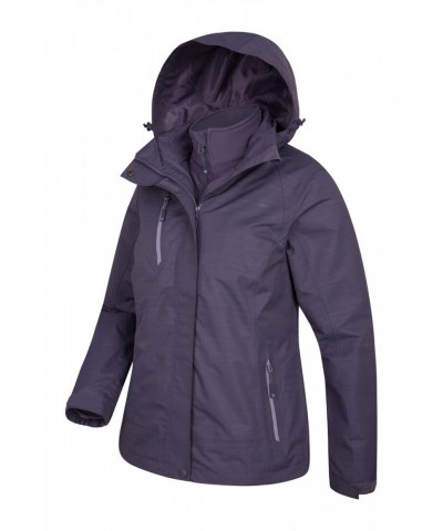 Bracken Melange Womens 3 in 1 Jacket Dark Grey $50.99 Jackets