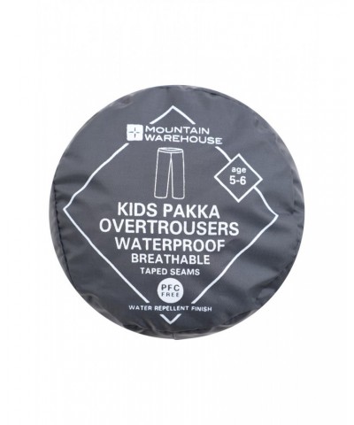 Pakka II Kids Waterproof Overpants Charcoal $12.50 Pants