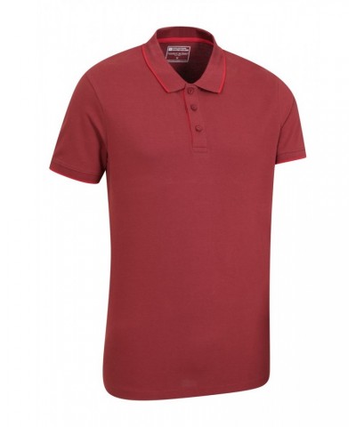 Lakeside II Mens Polo Shirt Dark Red $16.19 Tops