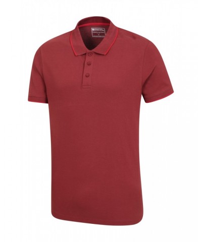 Lakeside II Mens Polo Shirt Dark Red $16.19 Tops