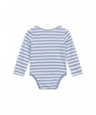 Baby Organic Bodysuit Set Light Blue $17.60 Babywear