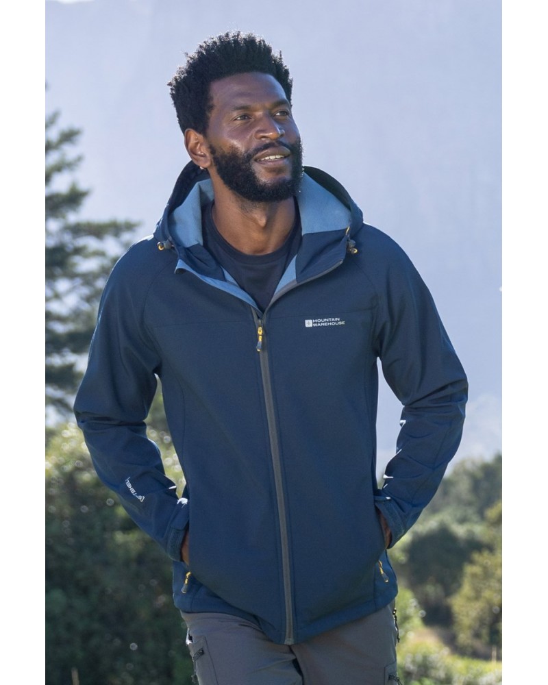 Exodus Mens Showerproof Softshell Unboxed Blue $30.79 Jackets