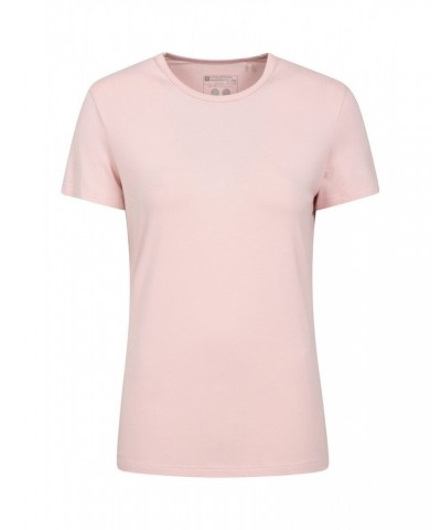 Womens Bamboo Rich Short Sleeve Tee Pale Pink $16.19 Active