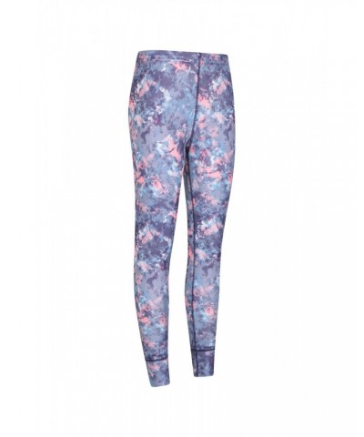 Talus Womens Printed Thermal Pants Purple $10.07 Pants