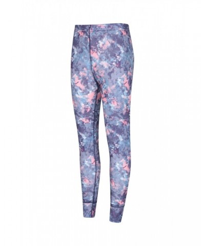 Talus Womens Printed Thermal Pants Purple $10.07 Pants