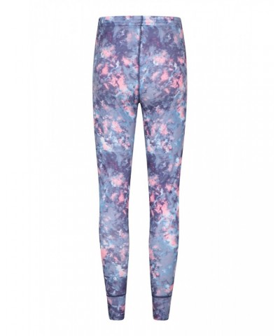 Talus Womens Printed Thermal Pants Purple $10.07 Pants