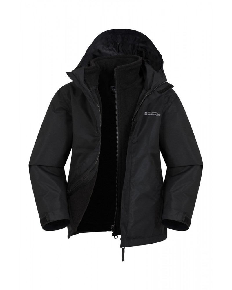 Fell Water-resistant Kids 3 in 1 Jacket Black $29.14 Jackets