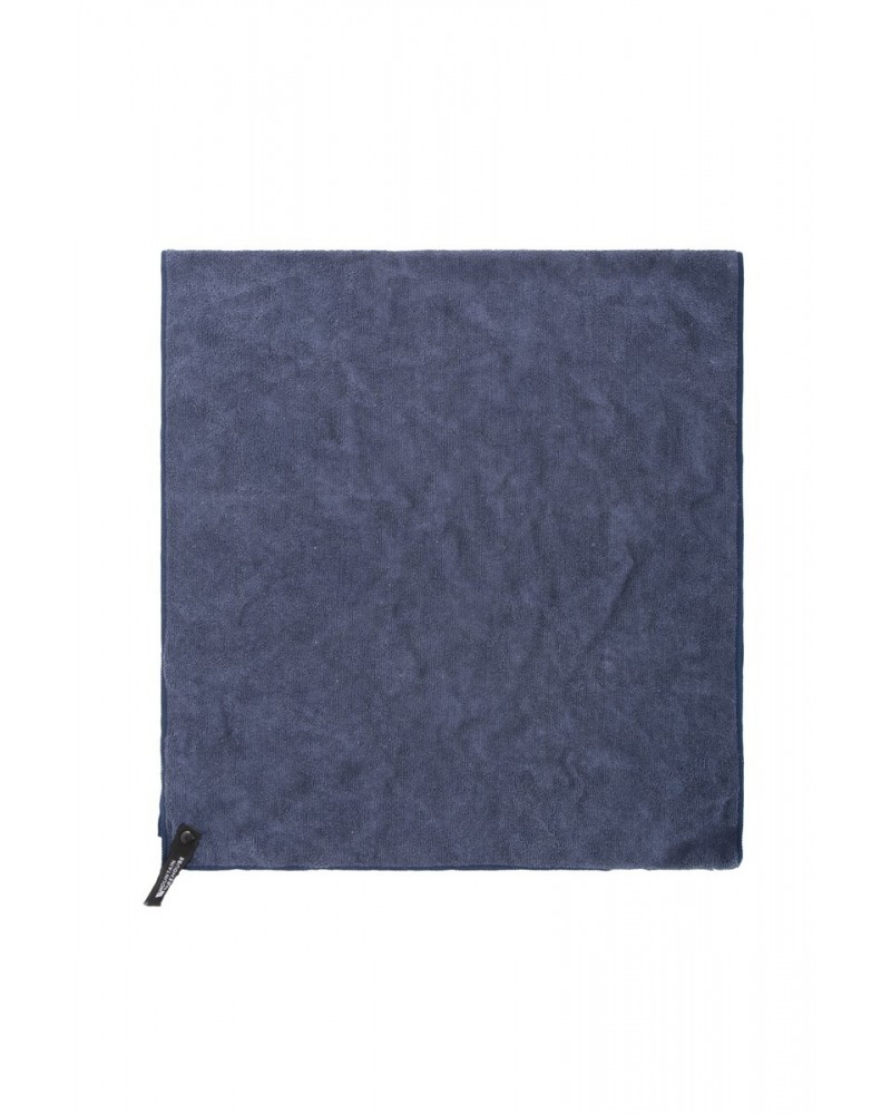 Micro Towelling Travel Towel - Large - 130 x 70cm Navy $10.19 Travel Accessories