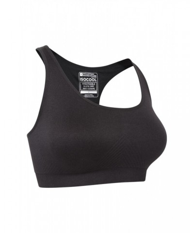 Womens Anti-chafe Seamless Bra Black $14.74 Active