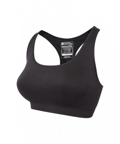 Womens Anti-chafe Seamless Bra Black $14.74 Active