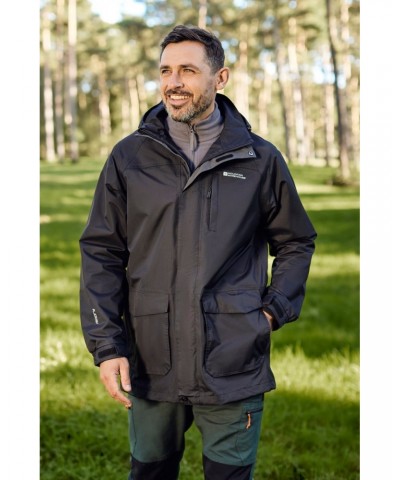 Glacier II Mens Long Waterproof Jacket Black $27.90 Jackets