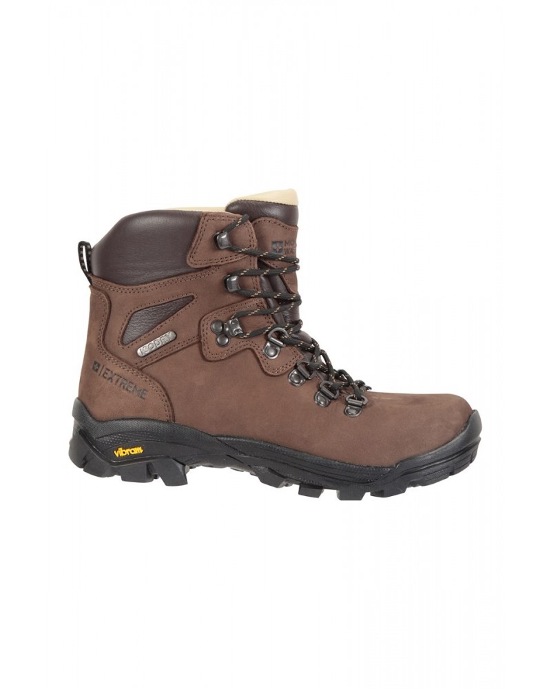 Odyssey Extreme Womens Waterproof Vibram Hiking Boots Brown $61.10 Footwear