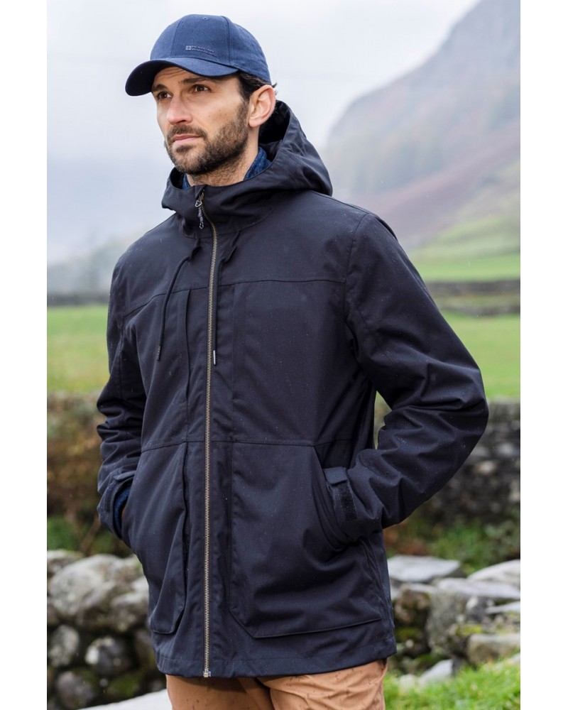 Route Mens Waterproof Jacket Black $40.79 Jackets