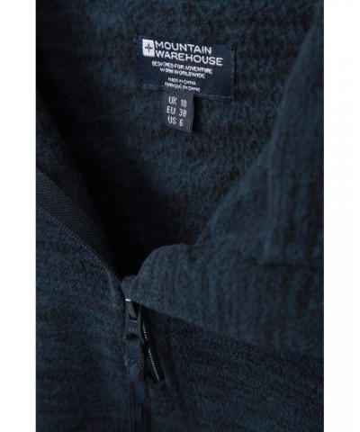 Snowdon Melange Womens Half-Zip Fleece Navy $14.74 Fleece