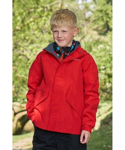 Solar Kids Waterproof Jacket Red $25.64 Jackets