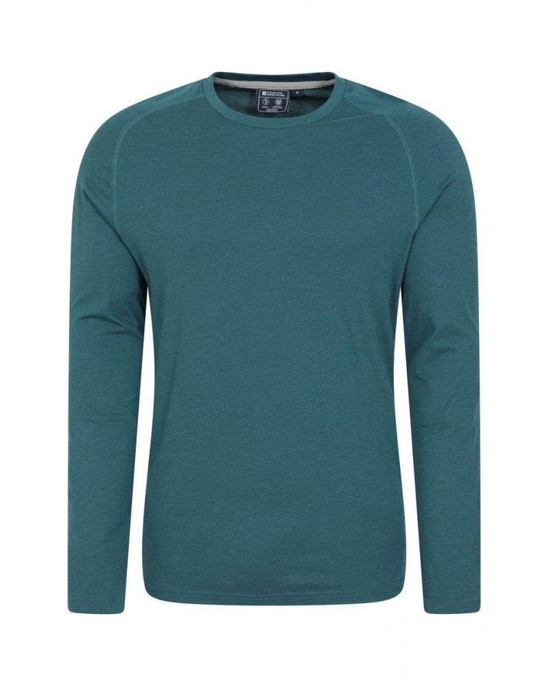 Saunter Mens Bamboo Crew Neck Top Green $21.45 Tops