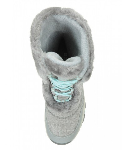 Ohio Womens Snow Boots Grey $34.79 Footwear