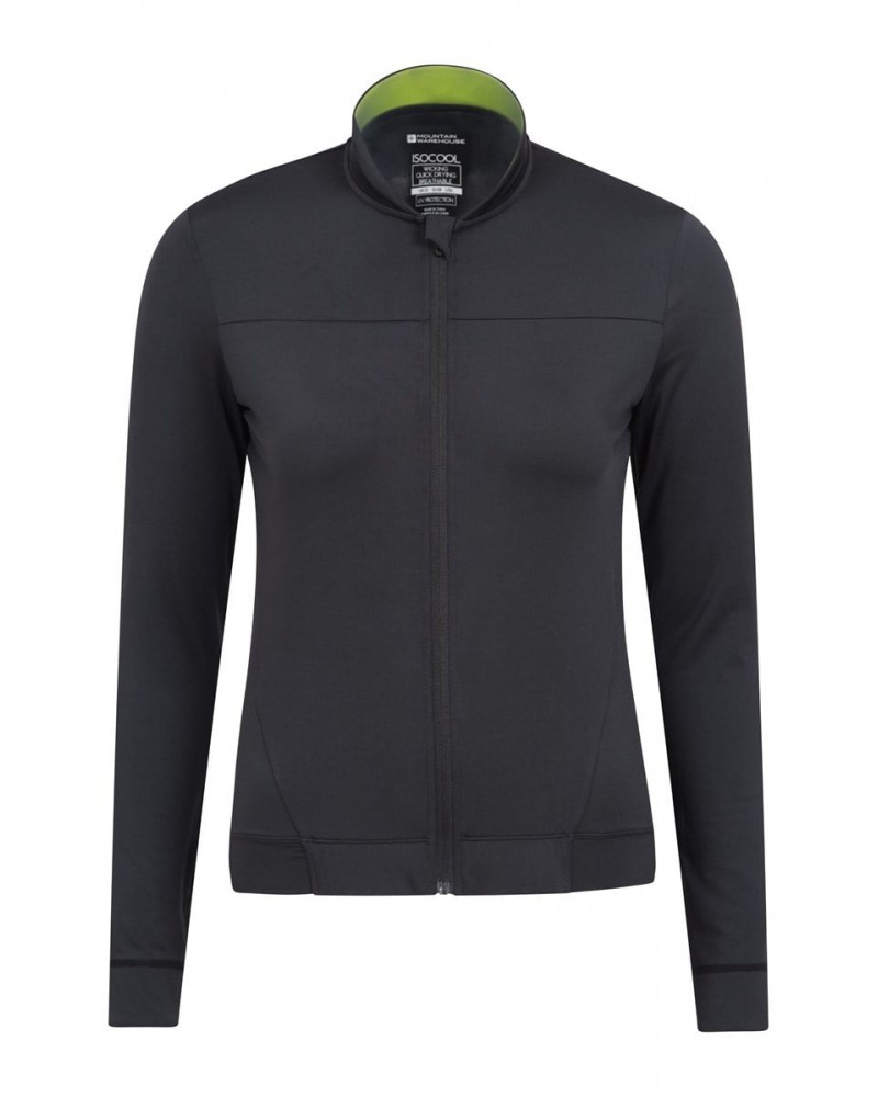 Pro Womens Cycling Jersey Black $19.20 Active