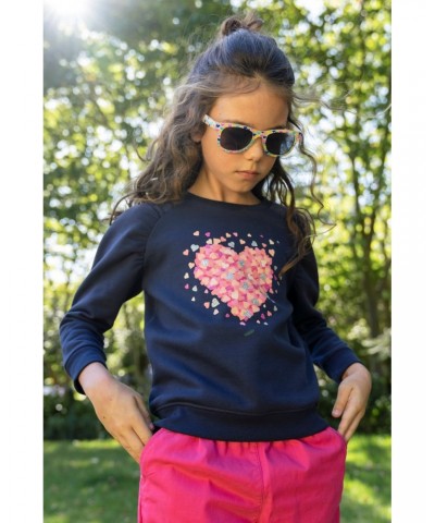 Dispersed Heart Kids Sweatshirt Navy $11.95 Tops