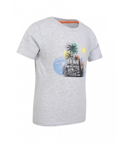 Surf Kids Organic T-Shirt Grey $10.02 Tops