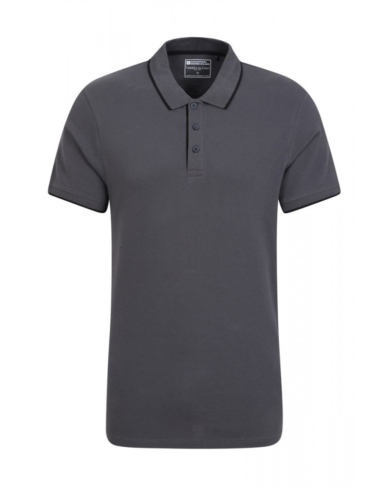 Lakeside II Mens Polo Shirt Grey $13.76 Tops