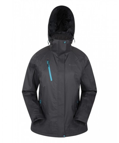 Bracken Extreme Womens 3 in 1 Waterproof Jacket Jet Black $55.20 Jackets