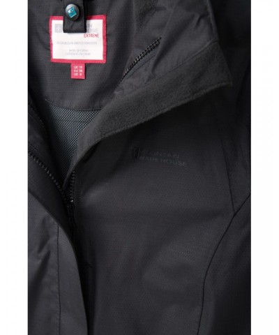 Bracken Extreme Womens 3 in 1 Waterproof Jacket Jet Black $55.20 Jackets