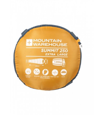 Summit 250 Sleeping Bag - XL Mustard $35.99 Sleeping Bags