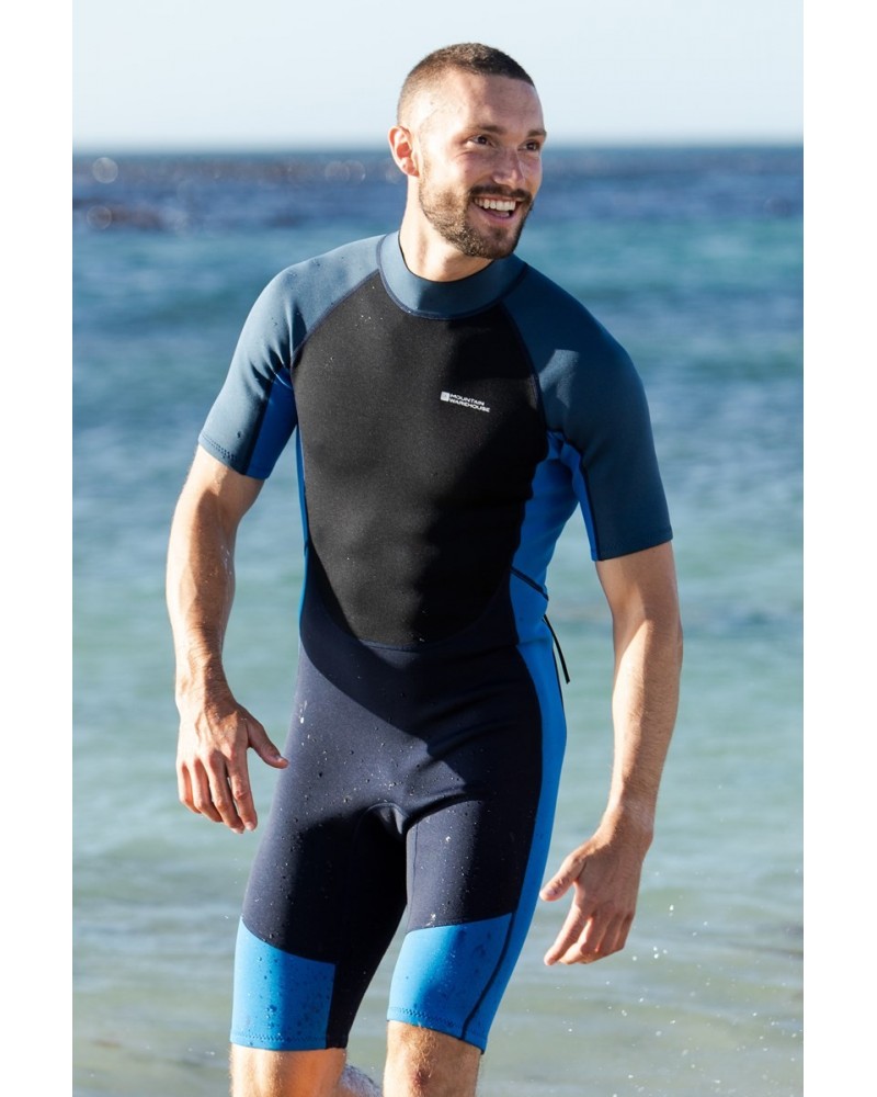 Shorty Mens 2.5/2mm Wetsuit Navy $32.44 Swimwear