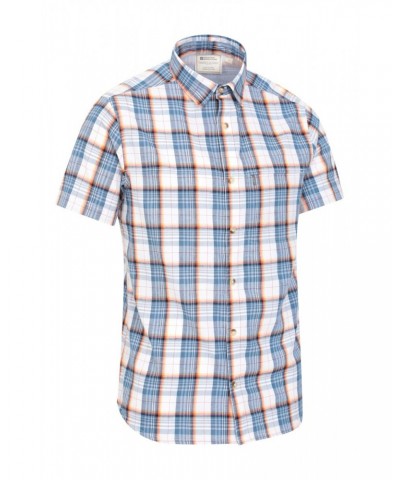 Holiday Mens Cotton Shirt Bright Blue $16.82 Tops