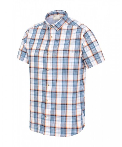 Holiday Mens Cotton Shirt Bright Blue $16.82 Tops