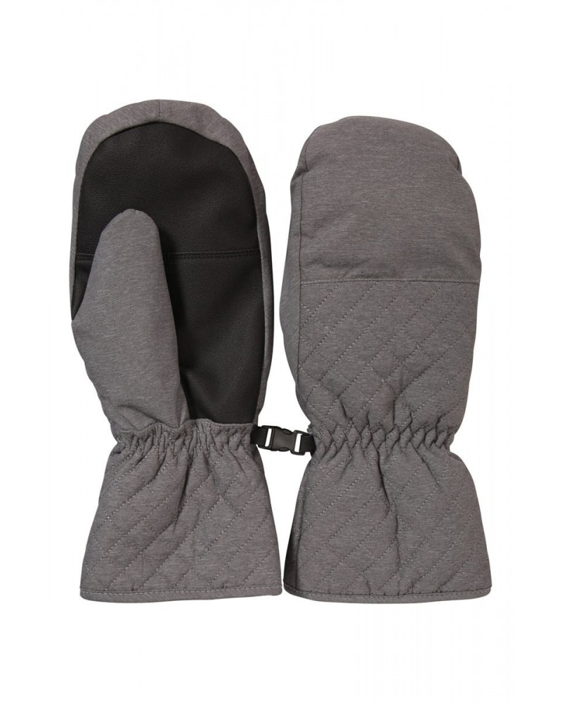 Arctic Mist Womens Waterproof Ski Mittens Grey $15.91 Ski