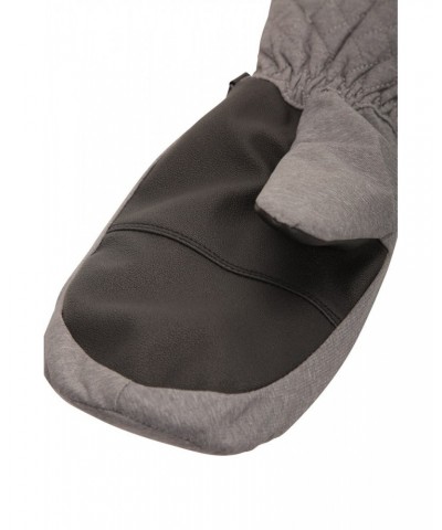 Arctic Mist Womens Waterproof Ski Mittens Grey $15.91 Ski