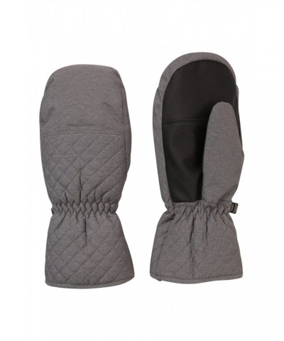 Arctic Mist Womens Waterproof Ski Mittens Grey $15.91 Ski