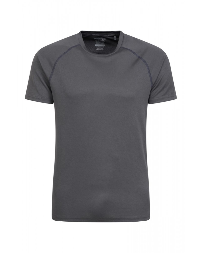 Endurance Isocool Mens Active T-Shirt Medium Grey $14.74 Tops