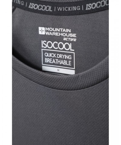 Endurance Isocool Mens Active T-Shirt Medium Grey $14.74 Tops