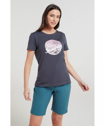 Blue Skies Womens Organic T-Shirt Charcoal $13.24 Tops