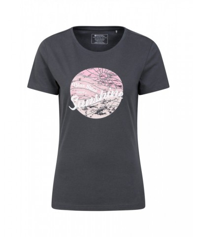 Blue Skies Womens Organic T-Shirt Charcoal $13.24 Tops