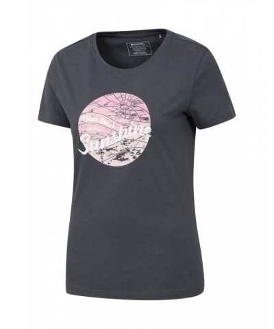 Blue Skies Womens Organic T-Shirt Charcoal $13.24 Tops