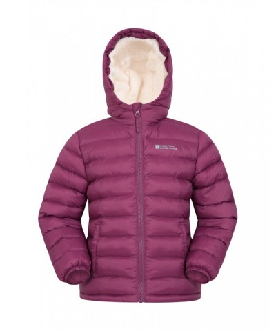 Seasons Fur-Lined Kids Insulated Jacket Berry $19.20 Jackets