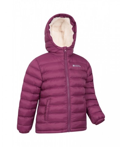 Seasons Fur-Lined Kids Insulated Jacket Berry $19.20 Jackets