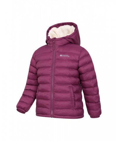 Seasons Fur-Lined Kids Insulated Jacket Berry $19.20 Jackets