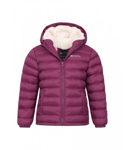 Seasons Fur-Lined Kids Insulated Jacket Berry $19.20 Jackets