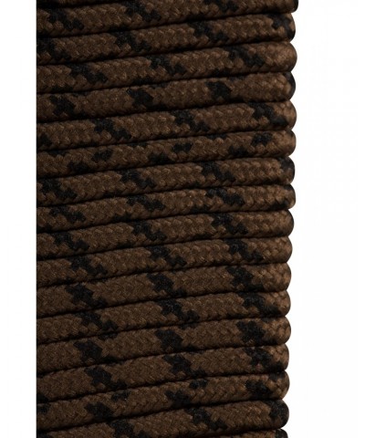 Round Textured Shoe Laces 100cm Brown $6.35 Footwear