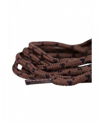 Round Textured Shoe Laces 100cm Brown $6.35 Footwear